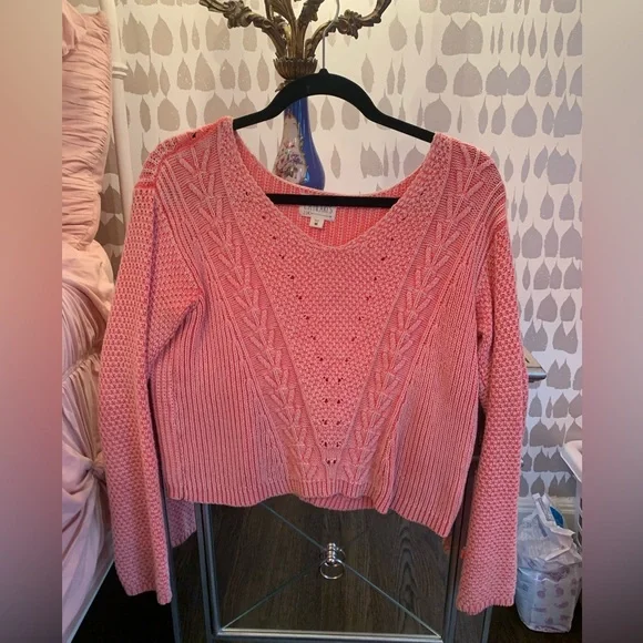 PacSun Sweaters Pacsun La Hearts Pinkorange Sweater Poshmark
